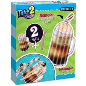 Take 2 Floats Inflatable Root Beer Float Pool Toy - 2 Pieces